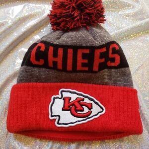 New Era Chiefs Kids Beanie - Red and Black
